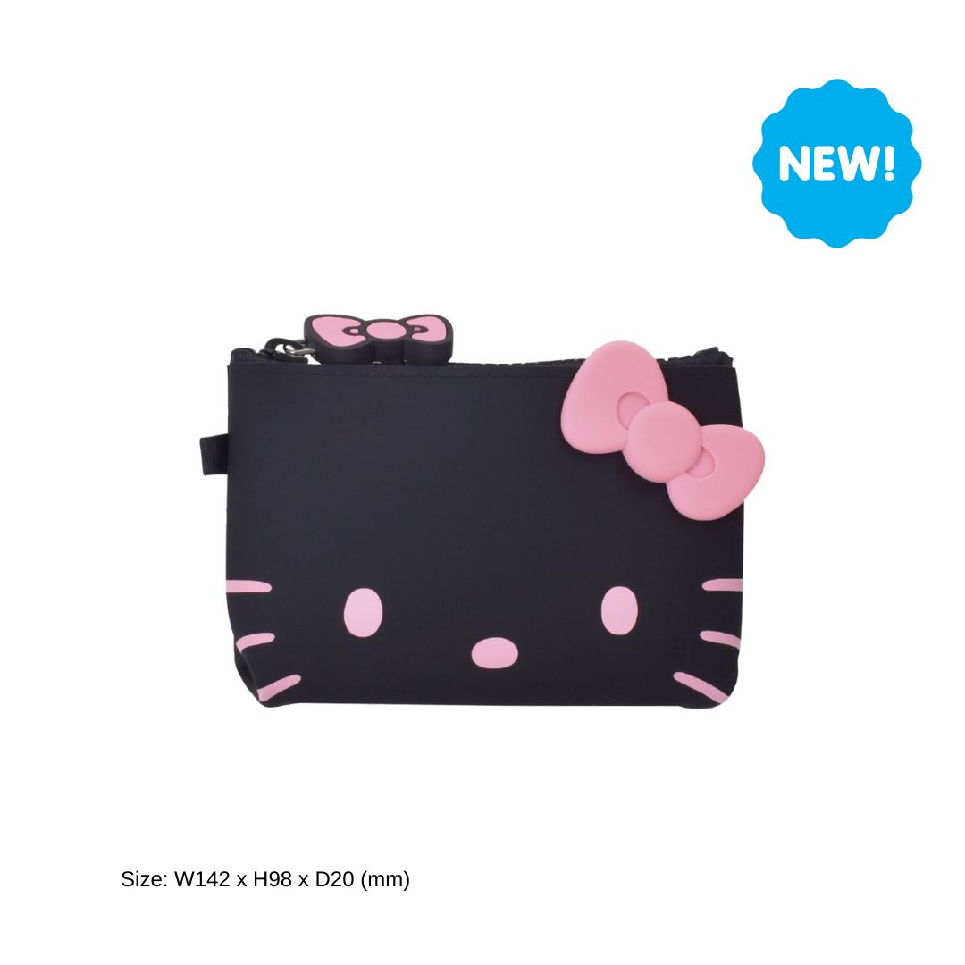 NUU-SML Hello Kitty Black Zipper Pouch