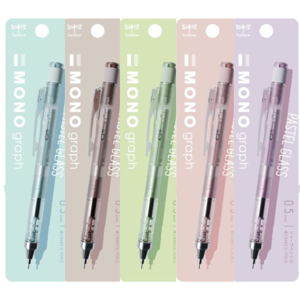 Tombow Mono Graph Mechanical Pencil Pastel Glass Color 0.5mm