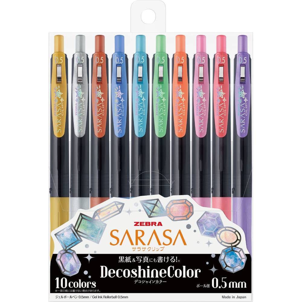 Zebra Sarasa Clip Gel Ballpoint Pen 0.5mm - Deco Shine Color