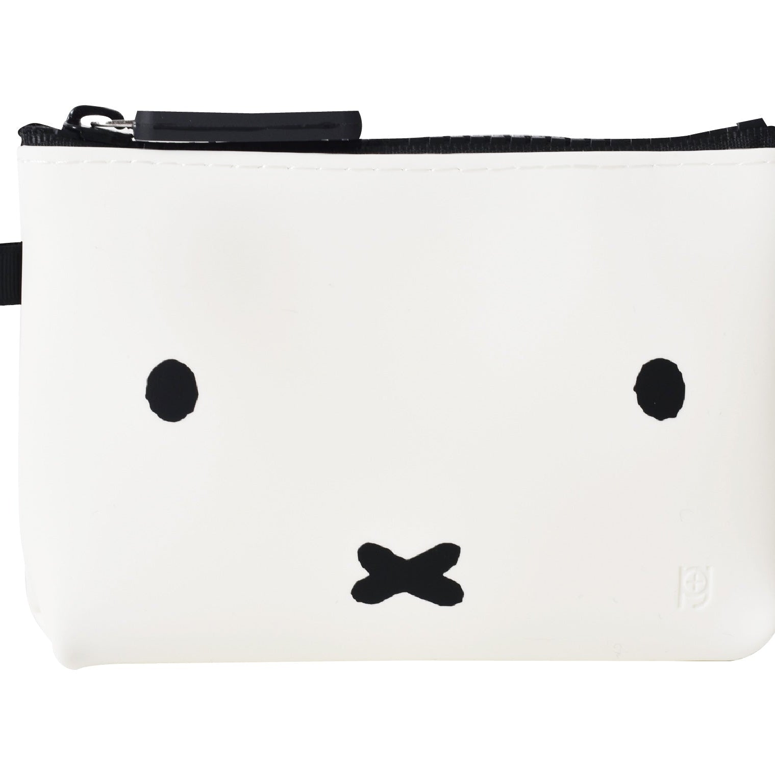 NUU-SML Miffy Face White Zipper Pouch