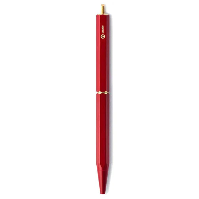 Ystudio | Ballpoint Pen | Classic Revolve | Portable Brassing | Red.