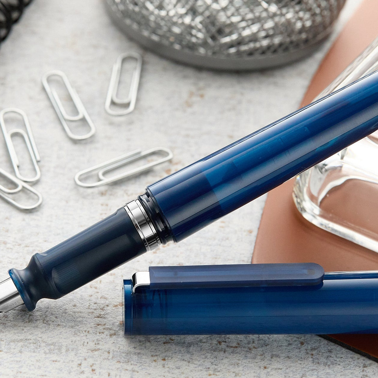 Sailor TUZU Adjust Fountain Pen - Translucent Navy