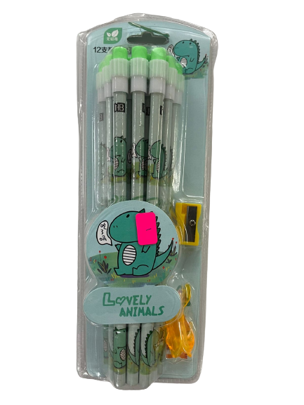 Art Bundle 12 pc Lovely Animals Pencil Set