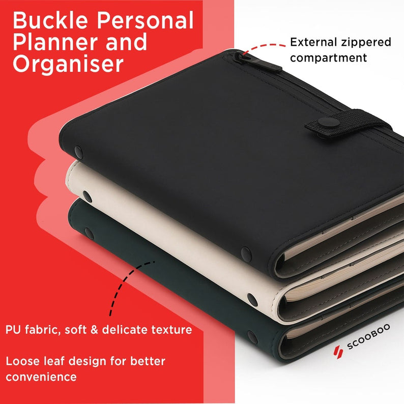 Buckle Personal Planner and Organiser - INDOFUTURE - Buckle - Green - Planners