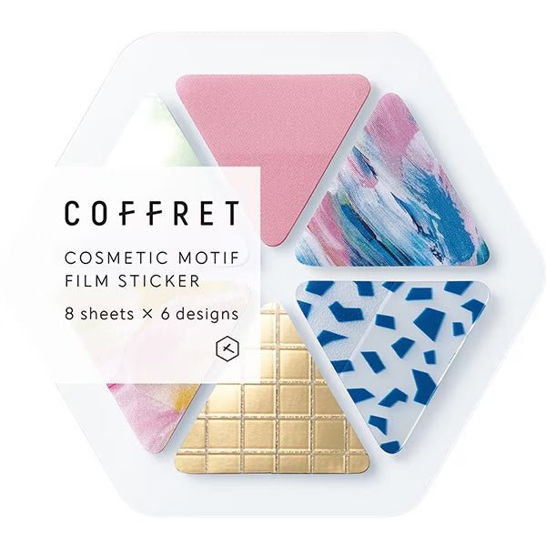 COFFRET Cosmetic Motif Film Stickers Triangle / KING JIM