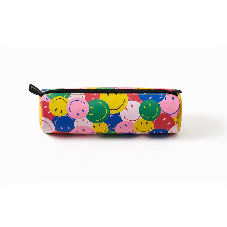 Kaco Cylinder Pen Case(with Smiley World) - INDOFUTURE - Pencil Cases & Pouches