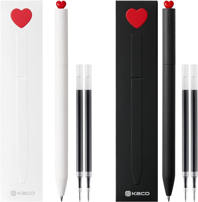 Kaco First Roller Red Heart Pen - INDOFUTURE - K1055 - Gel Pens