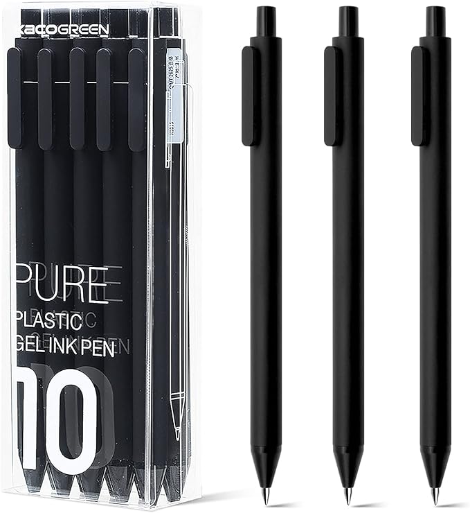 Kaco Pure Gel Pens 0.7mm - Pack of 10 - INDOFUTURE - K1015 - Gel Pens