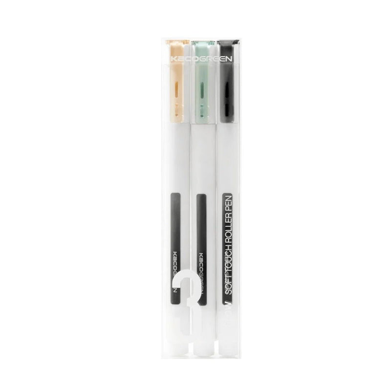 Kaco Tecflow 0.5mm Roller Gel Pen - Pack of 3 - INDOFUTURE - K1026 - Gel Pens