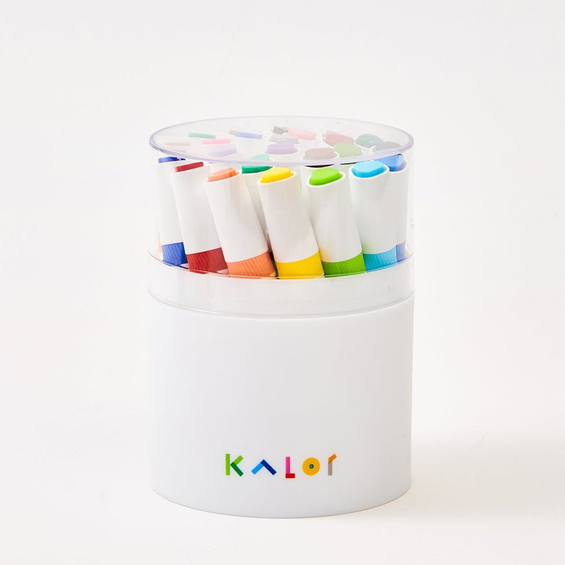 Kalor Washable Watercolour Pen 24 Colours With B5 Colour Filling Card (Dinosaur World) - INDOFUTURE - WP2009 - 01 - Highlighter