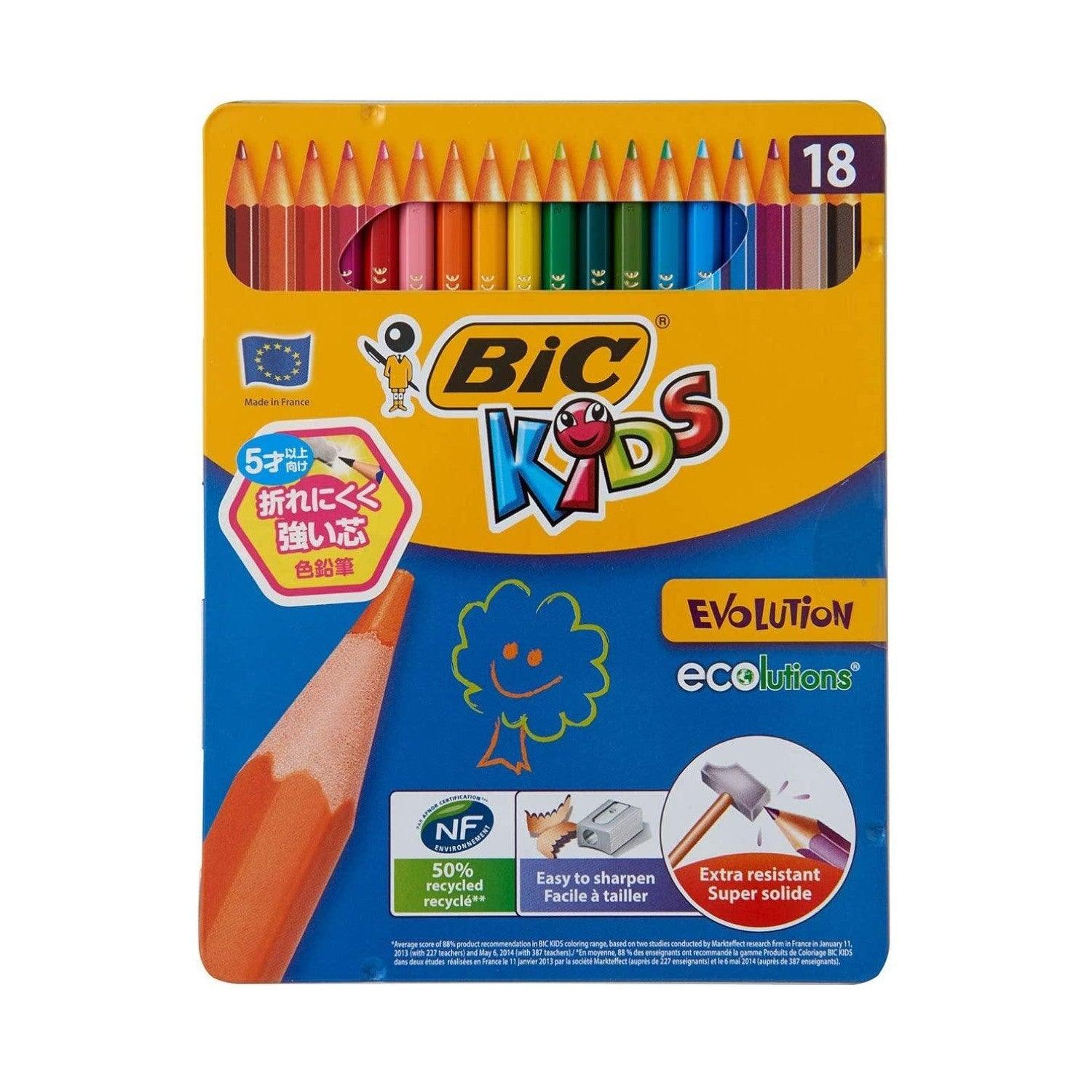 BIC Big kids colored pencils BKEVOM18E