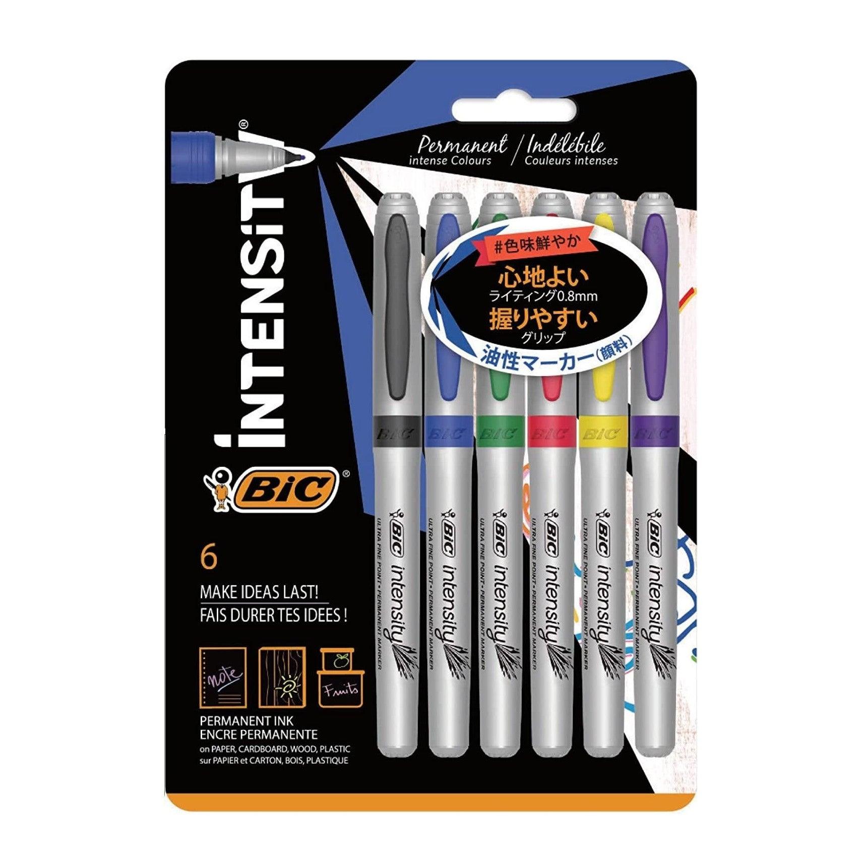 BIC Intensity Ultra Fine marker 0.8mm Oil-based pen ITS-PMULFNPK6