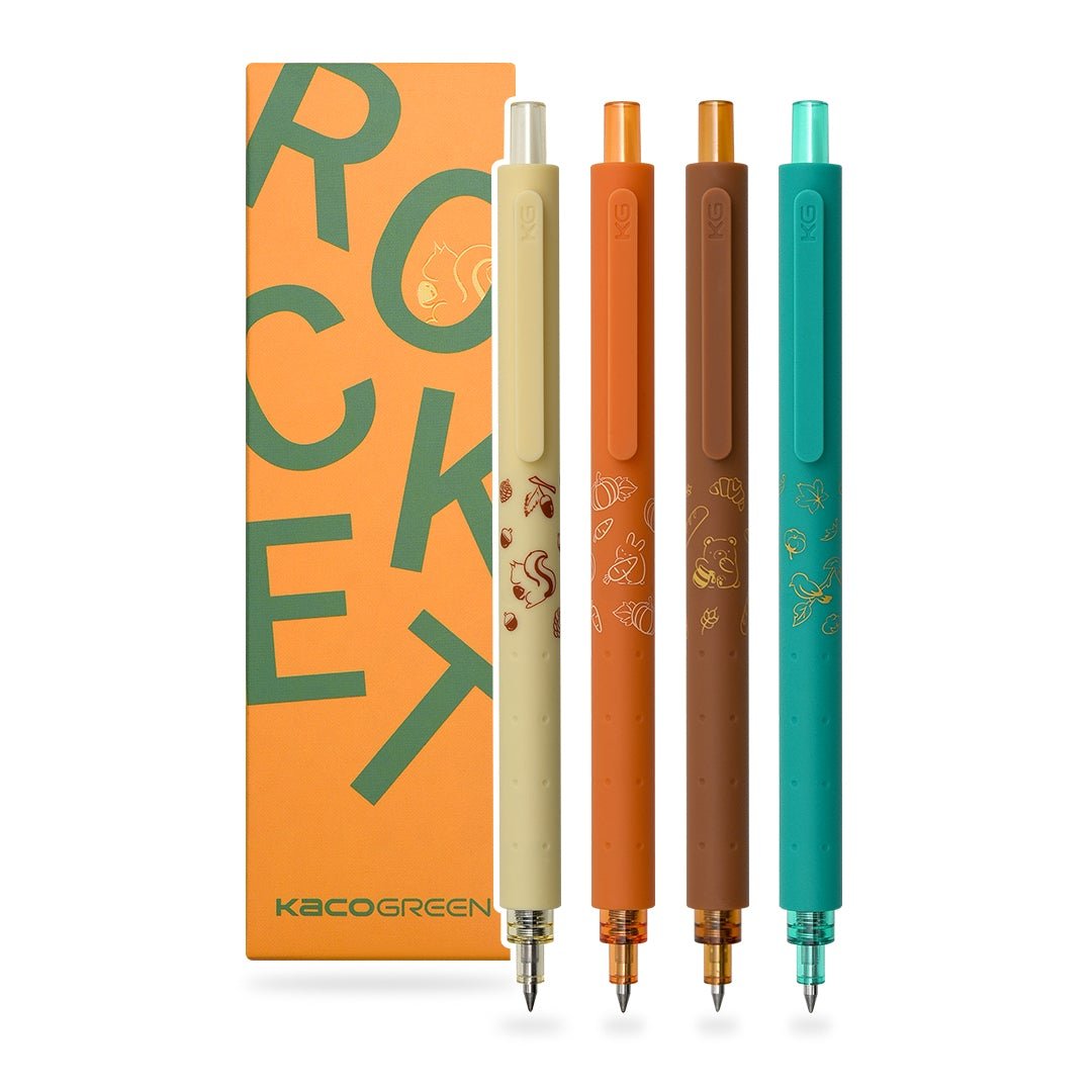 ROCKET Harvest Gel Pen - Pack of 4 - Black Ink - INDOFUTURE - ROCKET Harvest Pack of 4 - GEL PENS