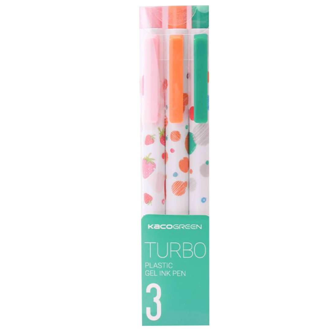 TURBO Gel Pen - Pack of 3 - Black Ink - INDOFUTURE - TURBO Pack of 3 - GEL PENS