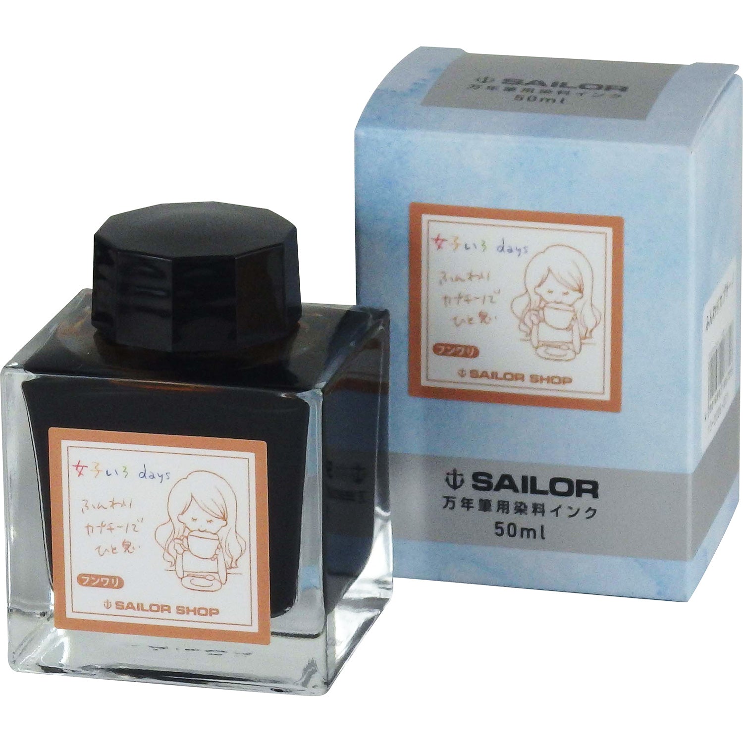 [Sailor Shop Original] Fountain pen bottle ink “Joshi Iro days”