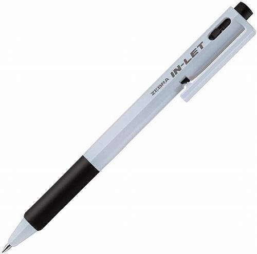 Zebra Inlet White Oil Based Ballpoint Pen - 0.7mm